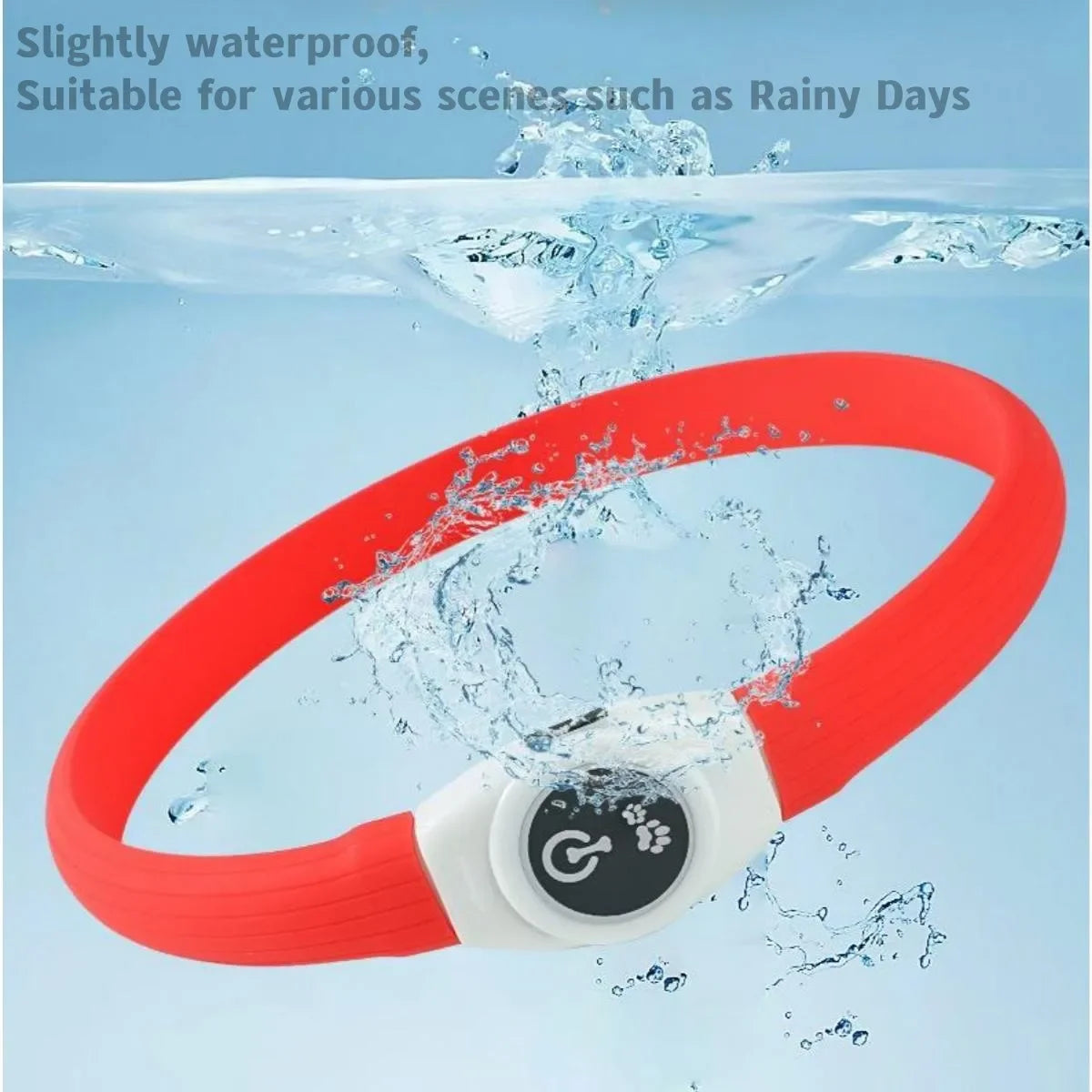 New Led Luminous Dog Collar PVC Waterproof , for Large Medium Small Dogs Collar Usb Light Night Safety Pet Glowing Accessories